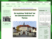 Tablet Screenshot of kloster-thyrnau.de